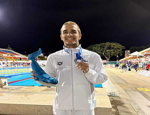 Δελφίνια Πτολεμαΐδας: Ασημένιος για δεύτερη φορά ο Καλαιτζόπουλος Χρήστος στο Παγκόσμιο Πρωτάθλημα της Κολομβίας στο αγώνισμα 400 διπλά πέδιλα