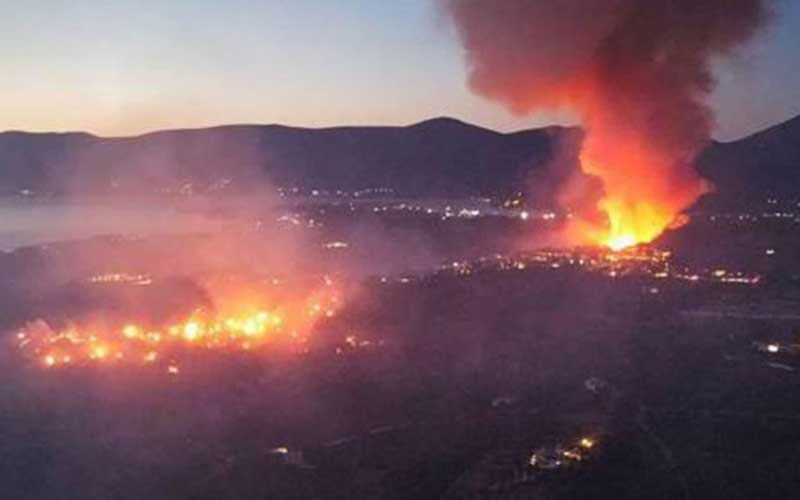 Ολονύχτια μάχη με τις φλόγες σε Φωκίδα, Ηλεία και Αργολίδα