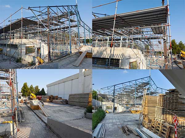Εργασίες στο κολυμβητήριο του ΔΑΚ