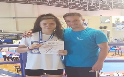 Χάλκινο μετάλλιο για την Ντούφα Ελένη του Σπάρτακου Κοζάνης στο πανελλήνιο πρωτάθλημα εφήβων νεανίδων