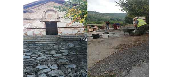 Εργασίες στον Άγιο Δημήτριο της Μεταμόρφωσης