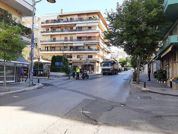 Κλειστό για εργασίες το ένα ρεύμα της Παύλου Μελά