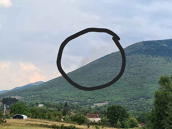 Φωτιά στην περιοχή της Μεταμόρφωσης