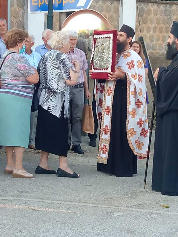 Υποδοχή Ιερής Εικόνας της Αγίας Τριάδας στον Πελεκάνο Βοΐου