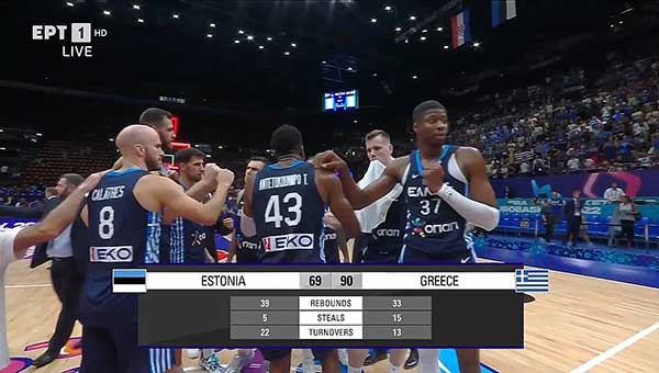 Εσθονία – Ελλάδα 69-90: Η Εθνική έκανε το 5/5 και πηγαίνει Βερολίνο