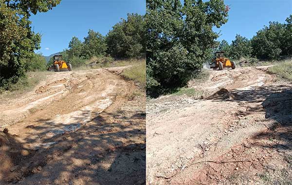 Ολοκληρώνεται η συντήρηση αγροτικών δρόμων στο Δήμο Βελβεντού