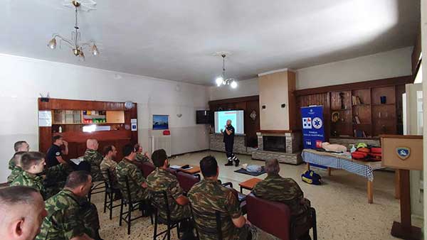 Πρώτη εκπαίδευση του ΕΚΑΒ Καστοριάς σε μονάδες του Ελληνικού Στρατού