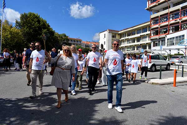 Στη Φλώρινα η 20η Πανελλήνια Λαμπαδηδρομία Εθελοντών Αιμοδοτών
