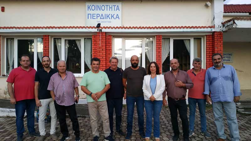 Επίσκεψη κλιμακίου του ΣΥΡΙΖΑ – Π.Σ. στον Περδίκκα