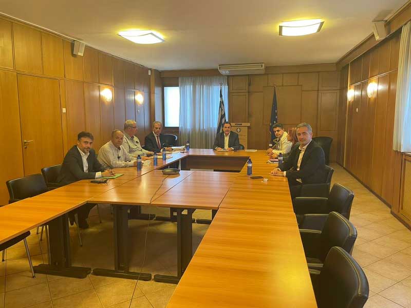 Συνάντηση του Γιώργου Αμανατίδη με τον υπουργό Αγροτικής Ανάπτυξης και Τροφίμων Γιώργο Γεωργαντά