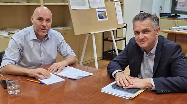 Συνάντηση του Γιώργου Κασαπίδη με τον υφυπουργό Περιβάλλοντος και Ενέργειας Γιώργο Αμυρά