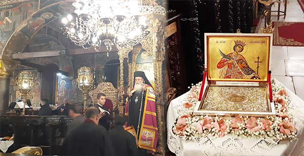 Πανηγυρίζει η Αγία Αικατερίνη, προστάτιδα του Επισκοπικού Μεγάρου Κοζάνης