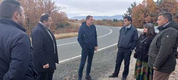 Αυτοψία του Αντιπεριφερειάρχη Πολιτικής Προστασίας, Επιπτώσεων Κλιματικής Αλλαγής, Περιβάλλοντος και Υποδομών Θωμά Μάνου στην Ε.Ο. Γρεβενών-Τρικάλων