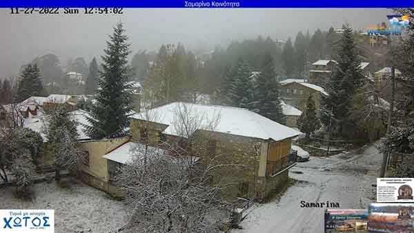 Χιονίζει σε Σαμαρίνα, Πισοδέρι, Νυμφαίο