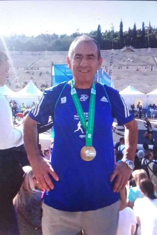 Ο Βασίλης (Λάκης) Τότσκας από την Κερασιά Κοζάνης συμμετείχε στον 39ο Αυθεντικό Μαραθώνιο της Αθήνας