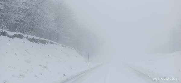 Χιονοδρομικό Κέντρο Βασιλίτσας: 15-20 εκ το χιόνι-Δρόμος ανοιχτός με αλυσίδες