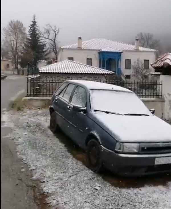 Το πρώτο χιόνι στη Βλάστη Εορδαίας