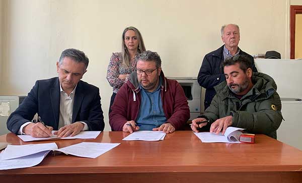 Υπεγράφη η σύμβαση για την κατασκευή εσωτερικού δικτύου αποχέτευσης λυμάτων και εξωτερικού δικτύου μεταφοράς λυμάτων σε Ασβεστόπετρα και Προάστειο