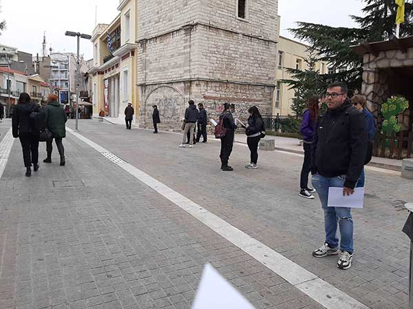 Φοιτητές του Πανεπιστημίου Δυτικής Μακεδονίας διαμαρτύρονται για τον πυροβολισμό του 16χρονου Ρομά