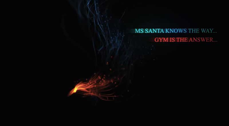 “Santa’s secret workout Sessions” (video)