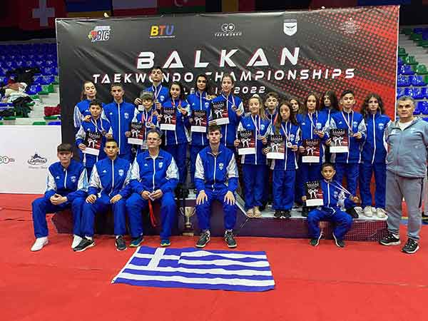 Βαλκανικό πρωτάθλημα Ταεκβοντό, Διράχειο Αλβανίας – 14 μετάλλια για τον Α.Γ.Σ. Κοζάνης Μακεδονική Δύναμη