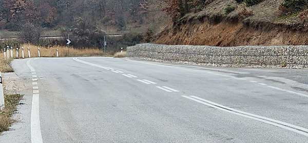 Ολοκληρώθηκε η κατασκευή τοίχους προστασίας με συρματοκιβώτια, στην παλαιά Ε.Ο. Αμυνταίου – Φλώρινας στο ύψος του Κλειδίου