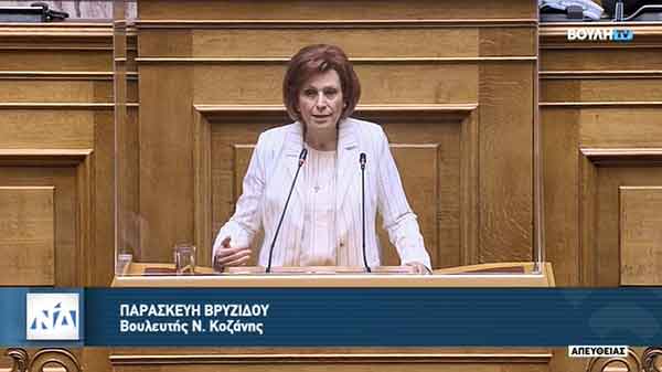 Ομιλία Παρασκευής Βρυζίδου στο ν/σ του Υπουργείου Δικαιοσύνης