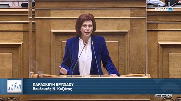 Ομιλία Παρασκευής Βρυζίδου στο ν/σ του Υπουργείου Εργασίας και Κοινωνικών Υποθέσεων