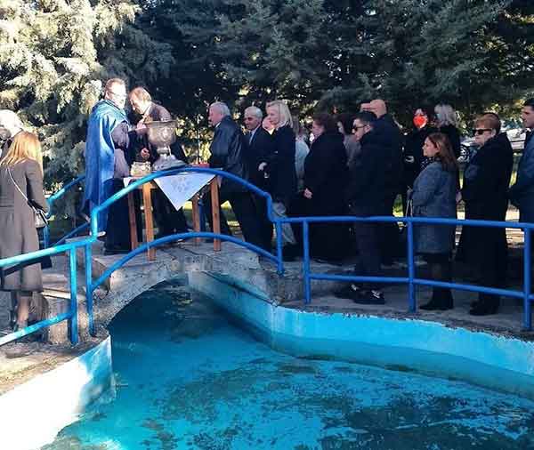 Αγιασμός των υδάτων στο Πλατανόρρευμα Κοζάνης