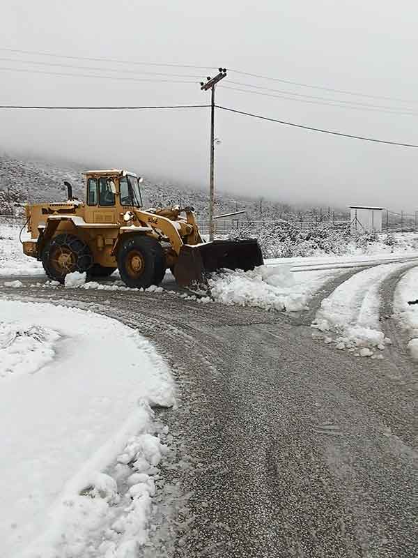 Αποχιονισμοί στο Δήμο Καστοριάς