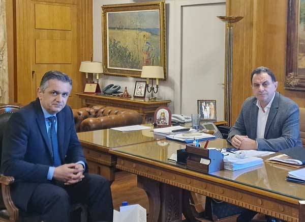 Συνάντηση του Περιφερειάρχη Δ. Μακεδονίας Γιώργου Κασαπίδη με τον Υπουργό Αγροτικής Ανάπτυξης Γιώργο Γεωργαντά
