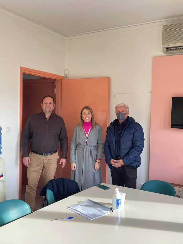 Επίσκεψη της Ευφροσύνης Ντιό στον Αναγκαστικό Συνεταιρισμό Κροκοπαραγωγών Κοζάνης