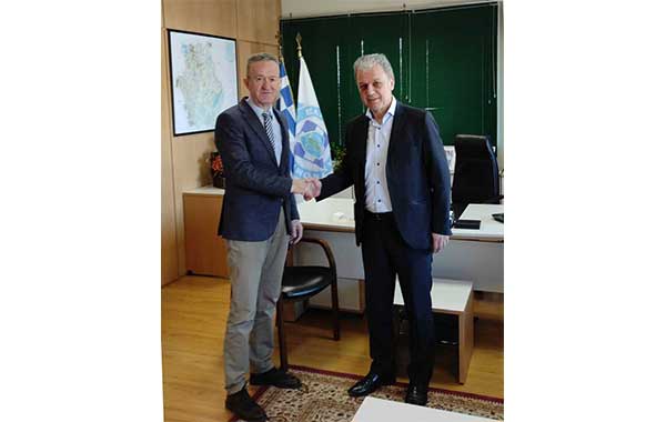 Εθιμοτυπική επίσκεψη του Γιώργου Αμανατίδη στον Σπύρο Διόγκαρη