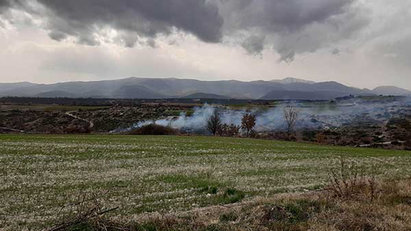 Φωτιά κοντά στη Μηλιά Κοζάνης