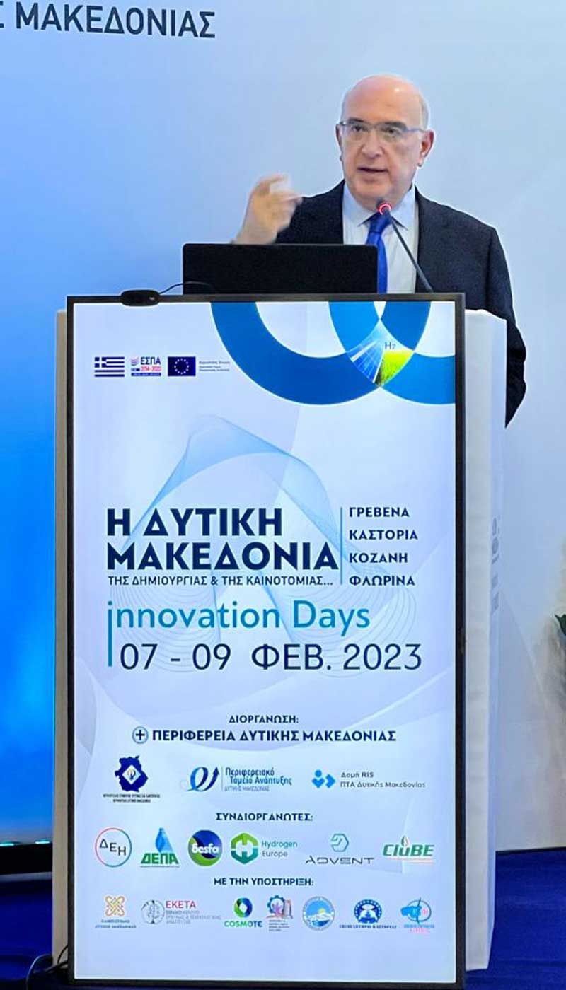Μιχάλης Παπαδόπουλος: Διαμορφώνουμε τις συνθήκες για τη χρήση του υδρογόνου ως καυσίμου μεταφορών