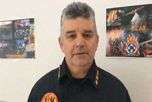 Ο Κωνσταντίνος Μαυροματίδης, Διοικητής της Πυροσβεστικής Υπηρεσίας Κοζάνης