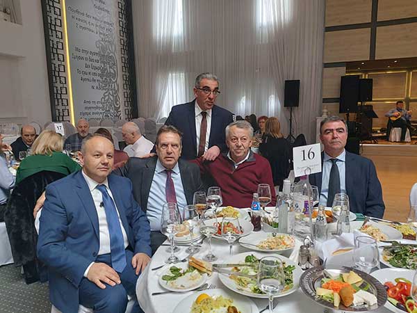 Ο Γιώργος Βαβλιάρας στην κοπή πίτας της Ομοσπονδίας Εμπορικών Συλλόγων Δυτικής και Κεντρικής Μακεδονίας