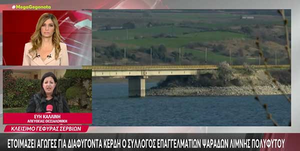 Ετοιμάζει αγωγές ο σύλλογος επαγγελματιών ψαράδων λίμνης Πολύφυτου για διαφυγόντα κέρδη
