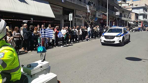 To Μηχανοκίνητο Τμήμα της Αστυνομικής Δ/νσης Κοζάνης στην παρέλαση της Κοζάνης