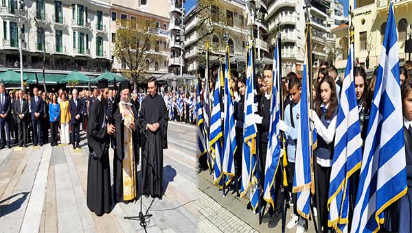 Η επιμνημόσυνη δέηση στην κεντρική πλατεία της Κοζάνης