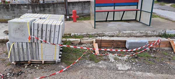 Ξεκίνησε η κατασκευή των νέων πεζοδρομίων στο Ρύμνιο Κοζάνης