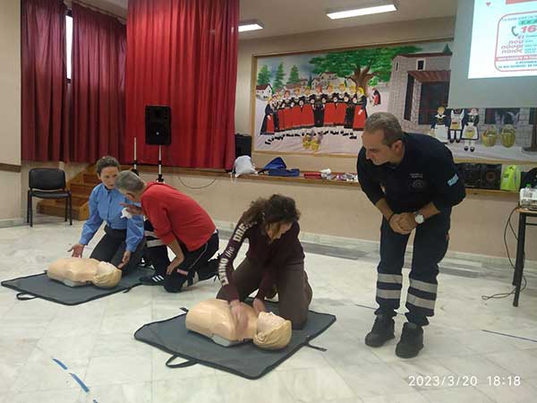 Πραγματοποιήθηκε εκπαιδευτικό σεμινάριο πρώτων βοηθειών και χρήση εξωτερικού απινιδωτή στη Λευκοπηγή