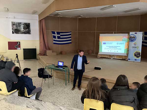 Εκπαιδευτική επίσκεψη της διαχειριστικής ομάδας του Ομίλου Ενεργών Νέων Φλώρινας – Europe Direct Δυτικής Μακεδονίας στο Γυμνάσιο Αμμοχωρίου