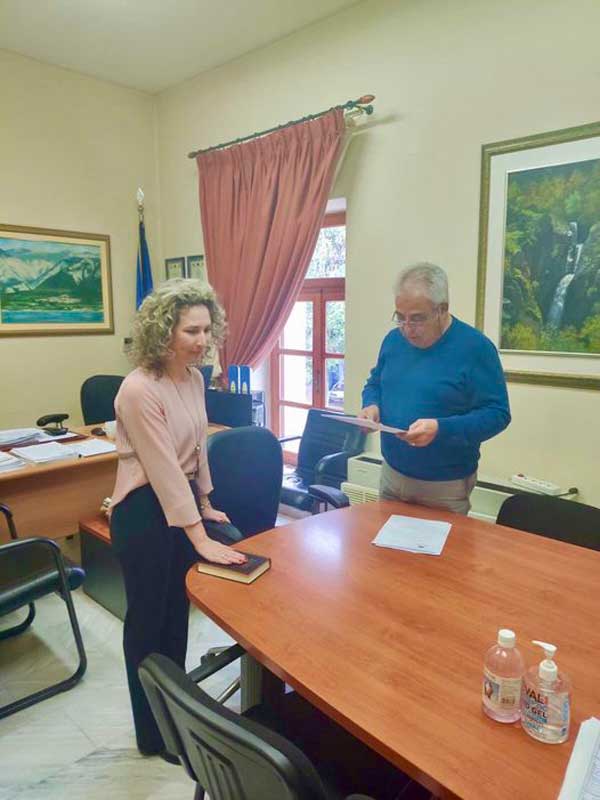 Ορκωμοσία νέας μόνιμης υπαλλήλου στο Δήμο Βελβεντού