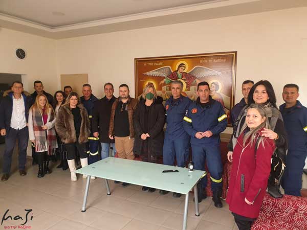 Επίσκεψη της παράταξης “Μαζί για την Κοζάνη” στην Πυροσβεστική Υπηρεσία Κοζάνης, χθες Πέμπτη