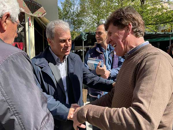 Γιώργος Αμανατίδης – Επίσκεψη στη λαϊκή αγορά Κοζάνης