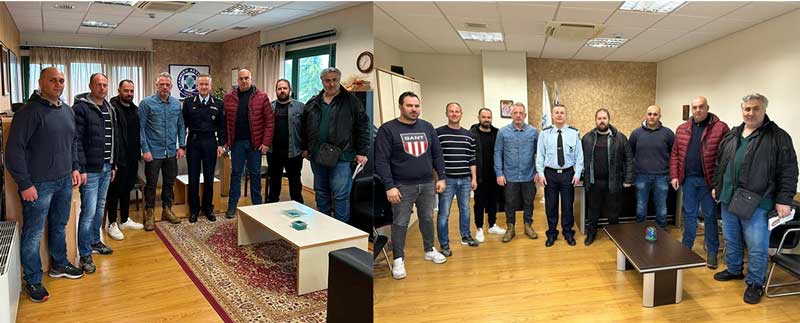 Η Ένωση Αστυνομικών Υπαλλήλων Κοζάνης επισκέφτηκε τον Γενικό Περιφερειακό Αστυνομικό Διευθυντή κ. Σπύρο Διόγκαρη  και τον Αστυνομικό Διευθυντή Κοζάνης κ. Ηλία Τσιότσια