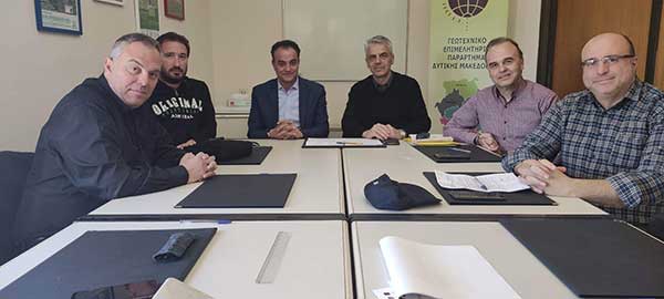 Επισκέψεις του Θόδωρου Καρυπίδη στο Γεωτεχνικό και στο Τεχνικό Επιμελητήριο αλλά και στο ΕΒΕ Κοζάνης