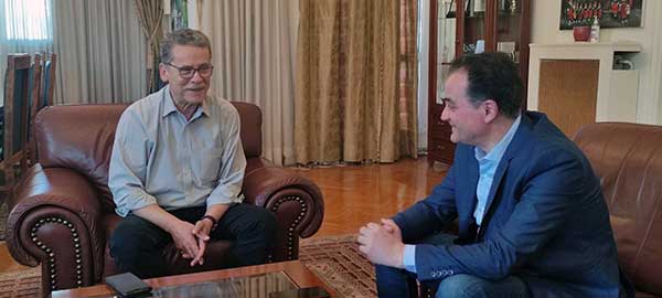 Επίσκεψη του υποψήφιου Βουλευτή Θόδωρου Καρυπίδη στον Δήμαρχο Κοζάνης Λάζαρο Μαλούτα