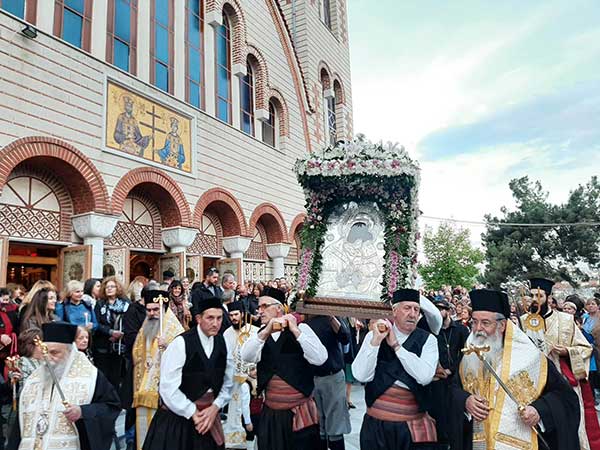 Λιτανεία της ιερής εικόνας της Παναγίας Ζιδανιώτισσας (12/5) και Θεία Λειτουργία για την επέτειο του σεισμού της 13ης Μαΐου 1995